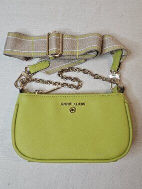 Anne Klein Lime Green Mini Crossbody Bag